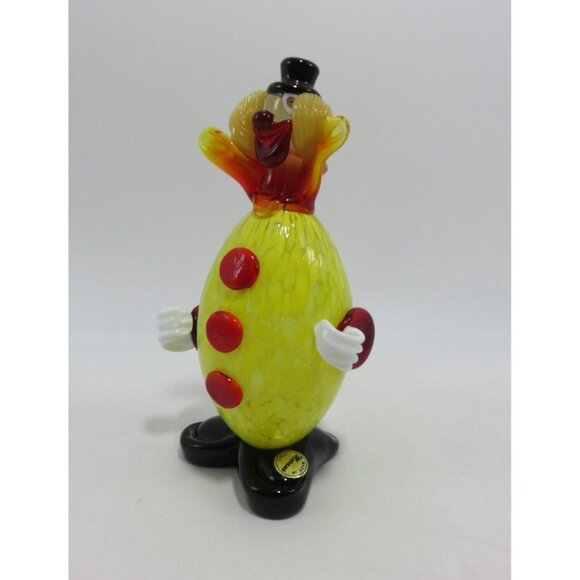 Vintage Murano Glass Clown Figurine Handcrafted Italian Art Collectible - Picture 3 of 10